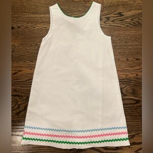 White shift dress